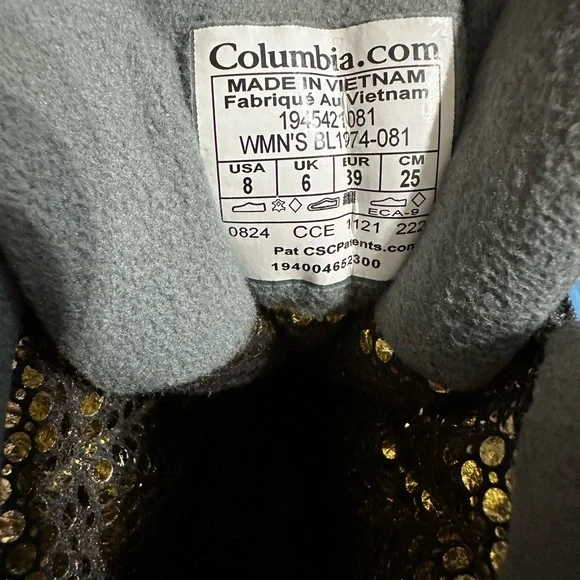 COLUMBIA Bugaboot Celsius Plus Winter Outdoor Hiking Boots S39 - Picture 7 of 11